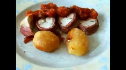 куриные грудки с сыром и ветчиной