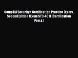 Download CompTIA Security  Certification Practice Exams Second Edition (Exam SY0-401) (Certification