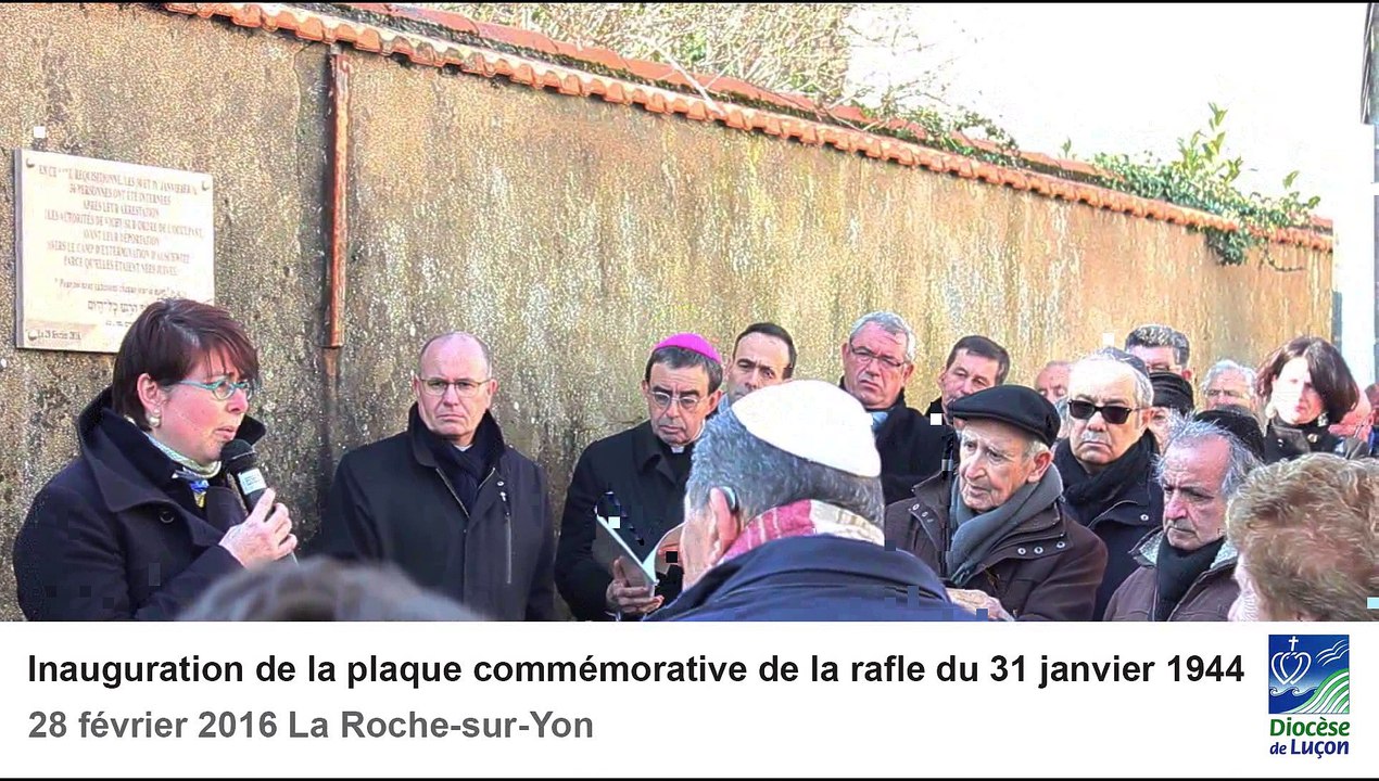 Inauguration de la plaque commémorative de la rafle du 31 janvier 1944