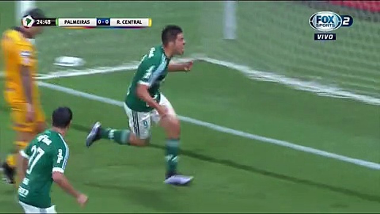 Libertadores 2016 / Palmeiras vs Rosario Central / Gol de Cristaldo