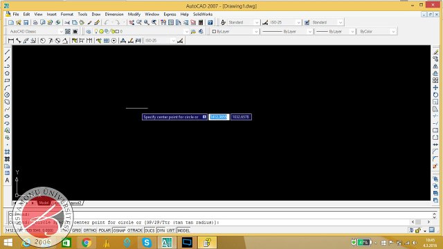 AutoCad 2007 Trim Budama Komutu kullanımı Kastamonu Üni Makine Mühendisliği Ders 2