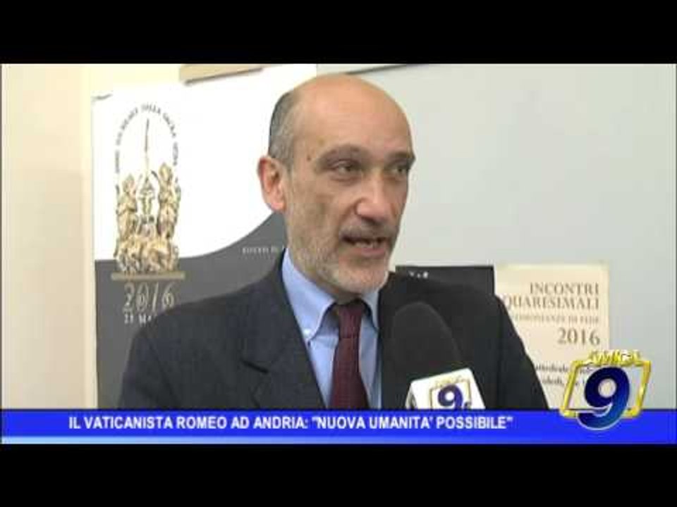 Il vaticanista del Tg2 Romeo ad Andria