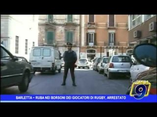 Barletta |  Ruba nei borsoni dei giocatori di rugby, un arresto