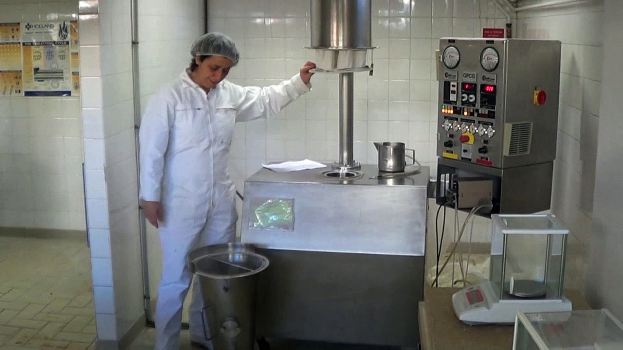 Utilisation du mélangeur en lit fluidisé GLATT