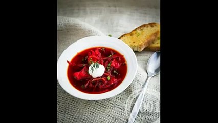 Борщ вегетарианский с черносливом