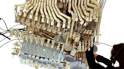 Questo strumento musicale contiene 2000 biglie: ascoltate cosa riesce a fare