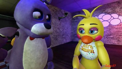 FNAF Animation: Bonnie x Toy chica [Funny SFM]