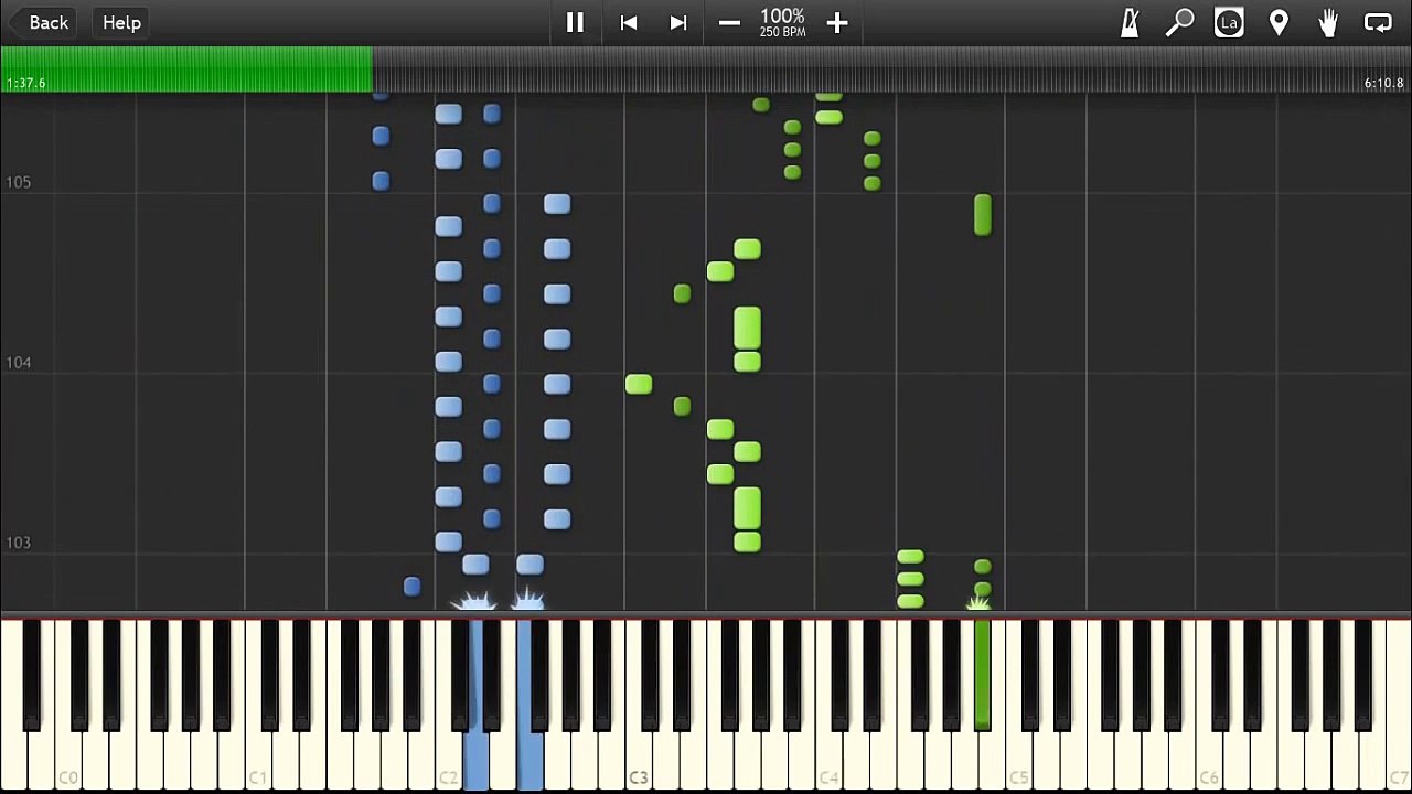 [HQ] Dragonforce - Through the Fire and Flames - Piano tutorial ( Synthesia )
