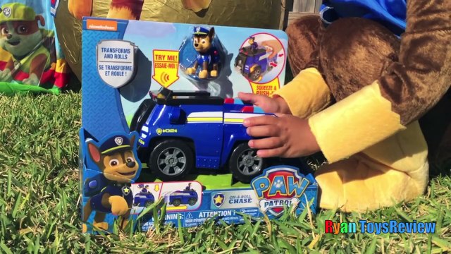 PAW PATROL TOYS Nickelodeon Giant Egg Surprise opening Nick Jr Power Wheels kids video