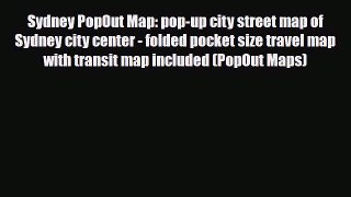 Download Sydney PopOut Map: pop-up city street map of Sydney city center - folded pocket size