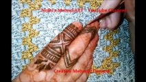 African Moroccan Style Inspired Finger Henna Mehndi Design Tutorial