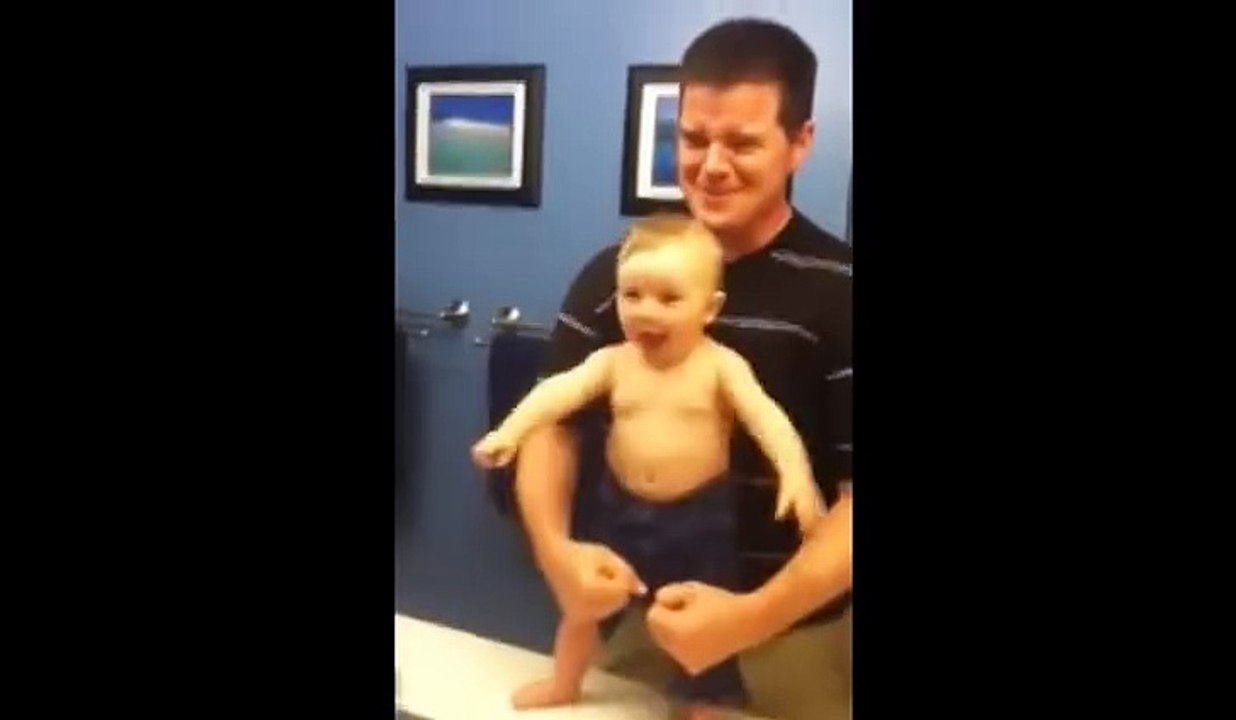 Bravo baby copies his father
