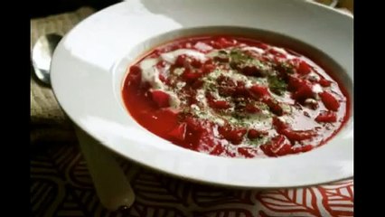 Борщ с грибами и маслинами