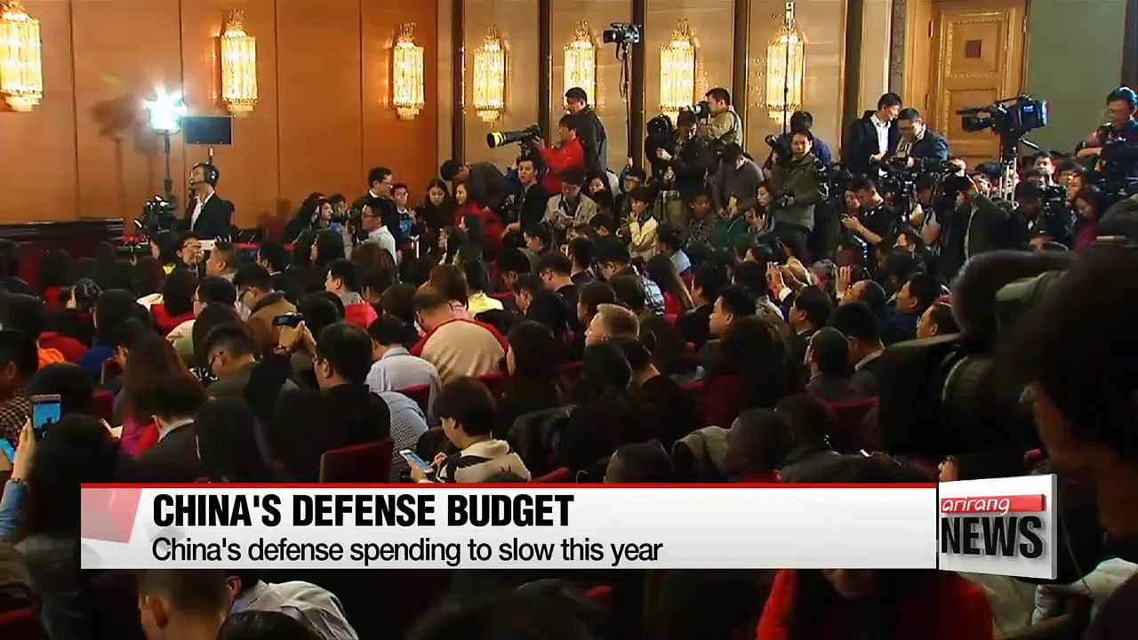 China's spending in defense to slow this year
