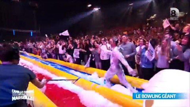 Brahim Zaibat gagne le bowling géant de Camille Combal à Marseille