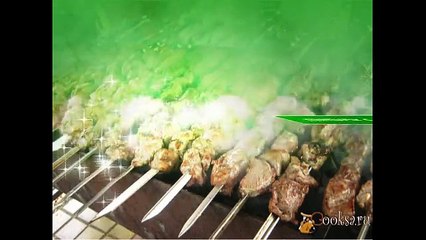 Шашлык с соком киви