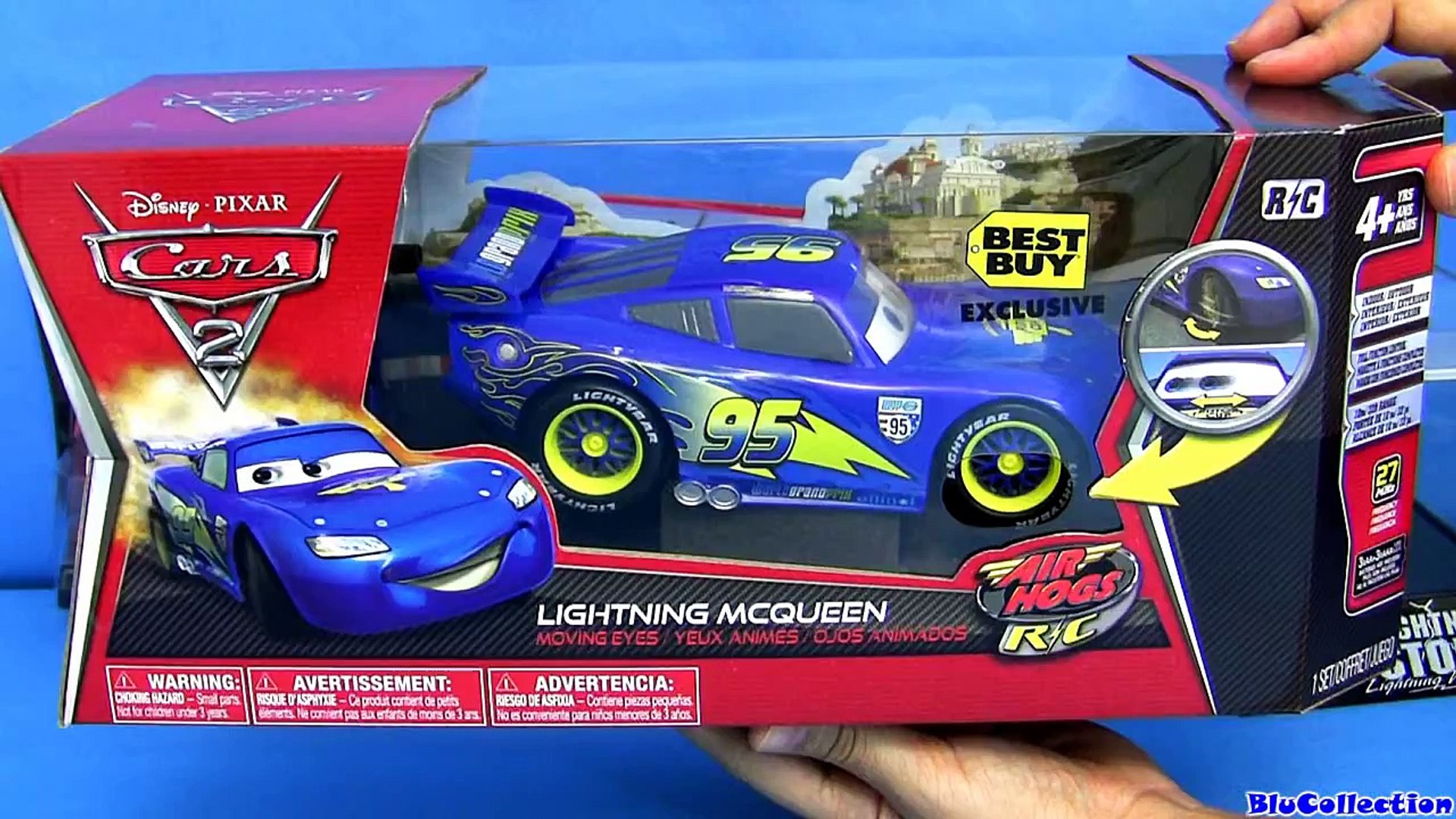 blue lightning mcqueen car