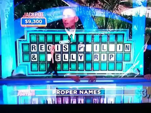 Wheel of Fortune Fail - Regis Philbin & Kelly Ripa - 5 Screw Ups in a Row