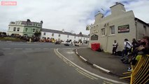 [SAD] High speed fatal motorbike crash (Straight to wall) - Isle Of Man 2014 (Slow motion)