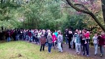 Protest in Chemnitz gegen den geplanten Einzug von Flüchtlingen in eine Turnhalle, 09.10.2