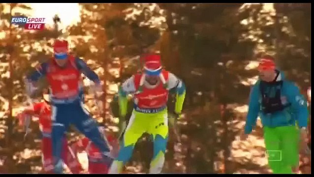 Биатлон Чемпионат мира 2015 Масс Старт Мужчины Финиш 15 03 2015