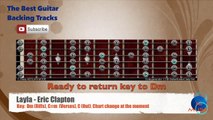 Layla - Eric Clapton Guitar Backing Track with scale chart