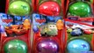 8 Cars Surprise Eggs Cars 2 HOLIDAY Edition EASTER Egg Sally, Lightning McQueen, Snot Rod diecast