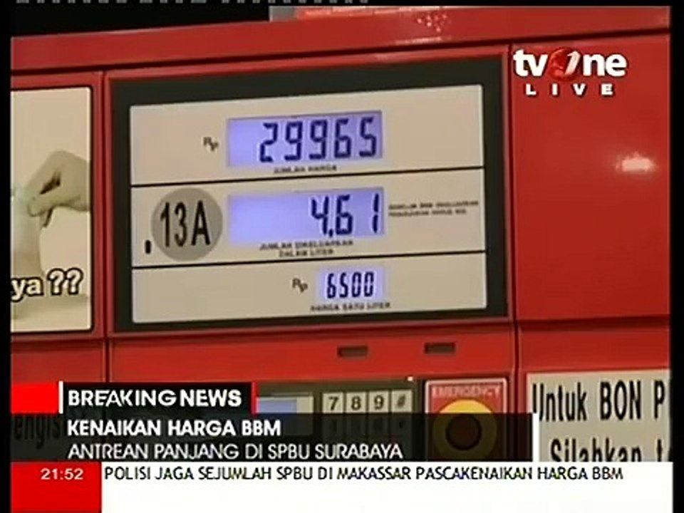 Lucu ! Reporter TV Diklakson Ratusan Motor Karena Wawancarai Pemotor Saat Antre BBM Naik 17 Nov 2014