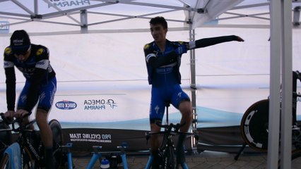 Trois Jours de Flandre-Occidentale : Julian Alaphilippe qui conseille son équipier