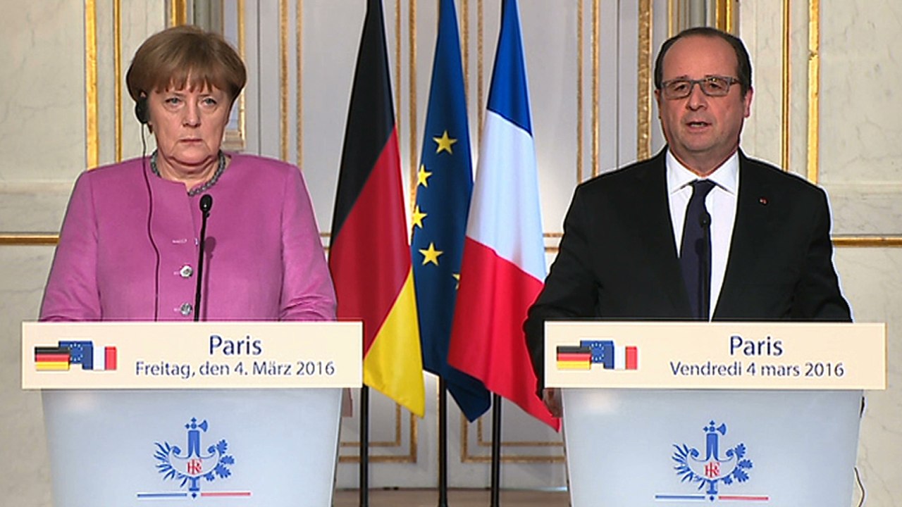Conférence de presse conjointe avec Angela Merkel