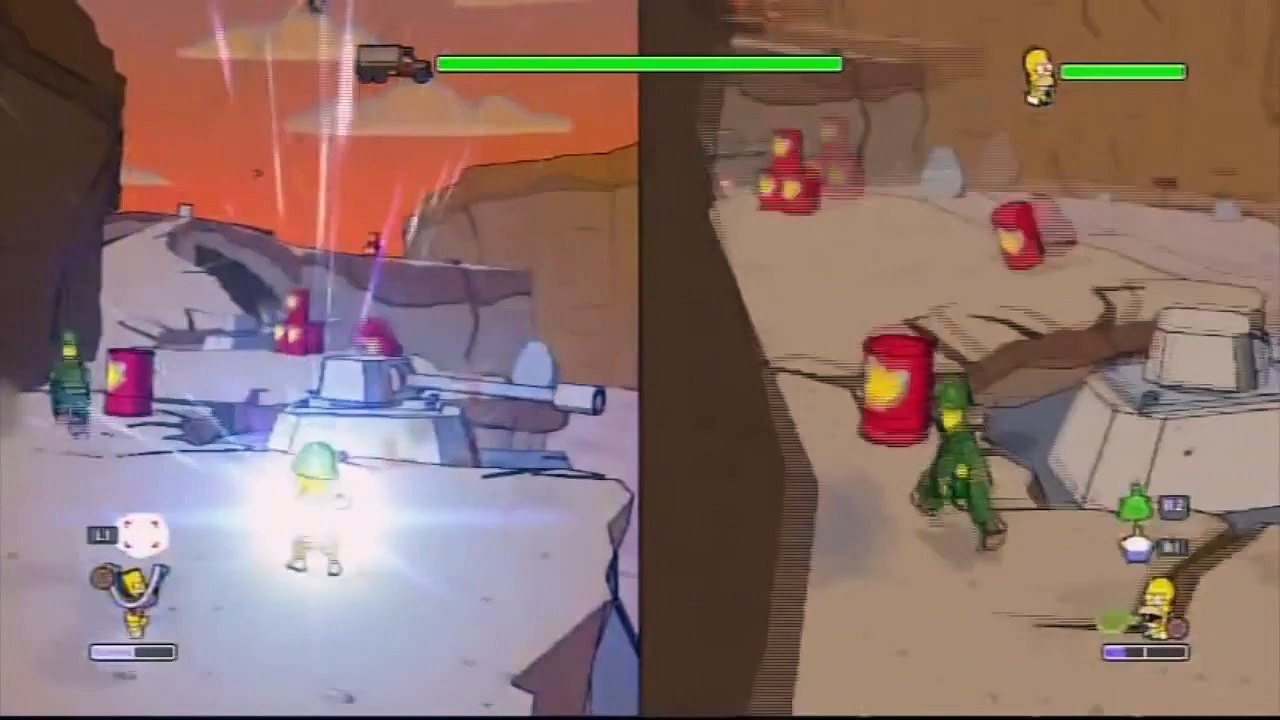 Lets Play The Simpsons Game Co-op Dual Com Part 17