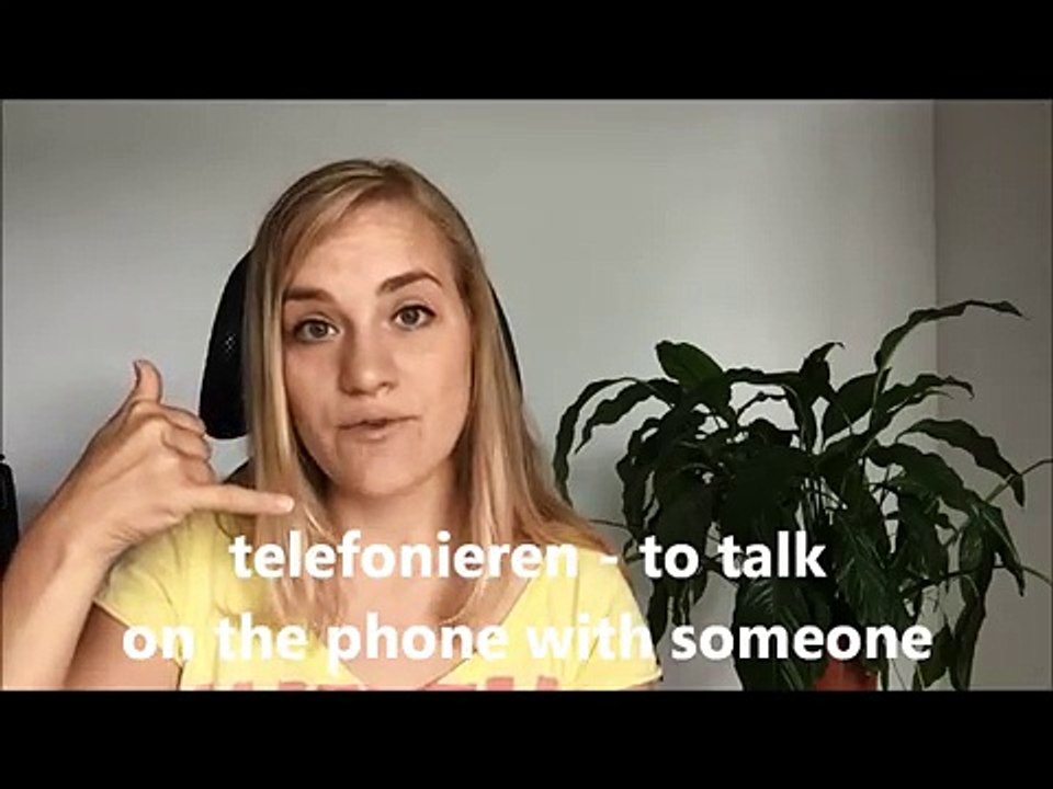 The Difference Between -anrufen- and -telefonieren- - B1