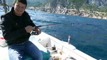 Antalya scan adas civarlarnda balk avlanrken yasar usta korkuteli