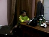 Naughty kid completing hindi songs