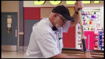 Janitor Mops Old Man s Face !