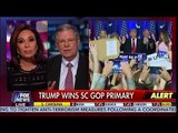 Judge Jeanine Pirro - Trump Wins GOP South Carolina Primary - Charlie Black