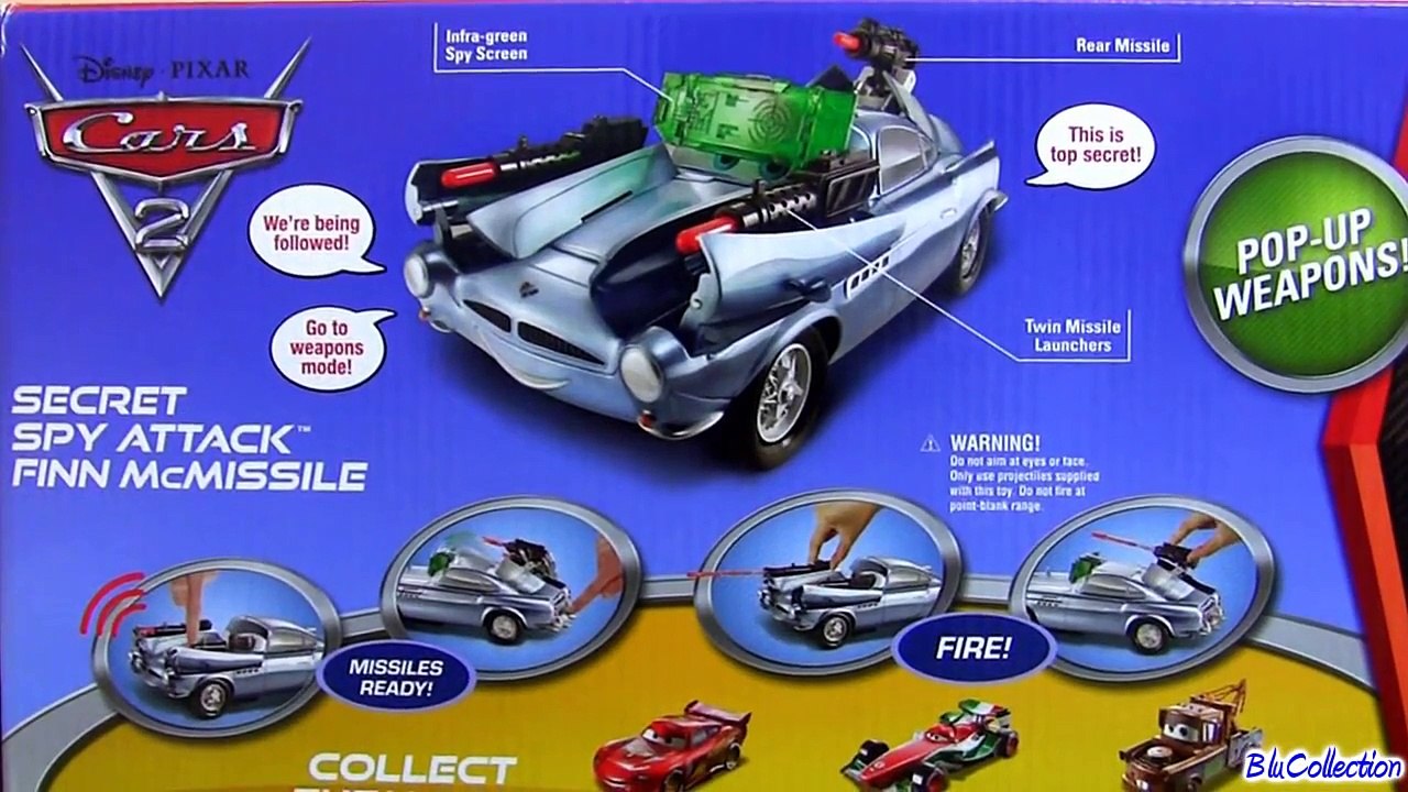 Super Cool Secret Spy Attack Finn McMissile CARS 2 Disney Pixar 1:24 scale review by Blucollection