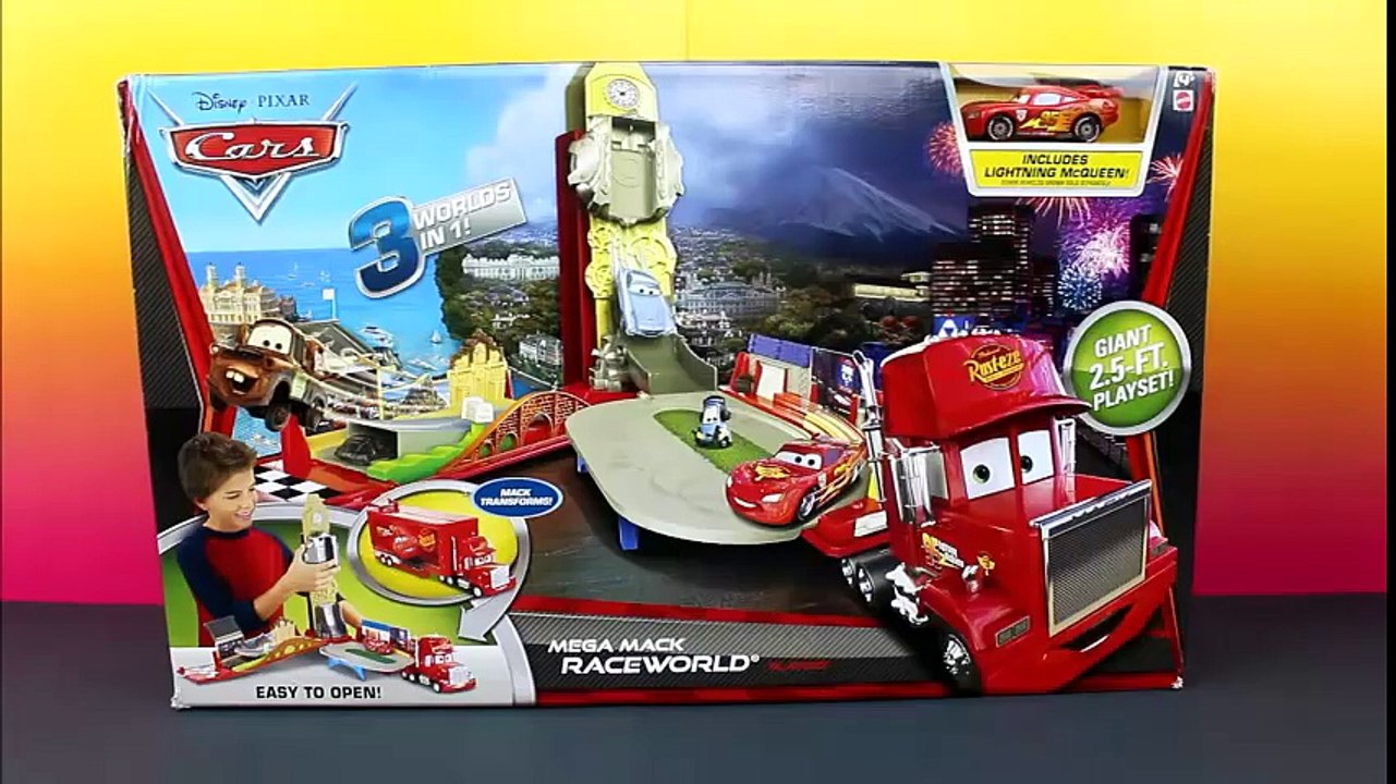 Disney Pixar Cars 2 Mega Mack Raceworld Playset includes Disney Cars ...