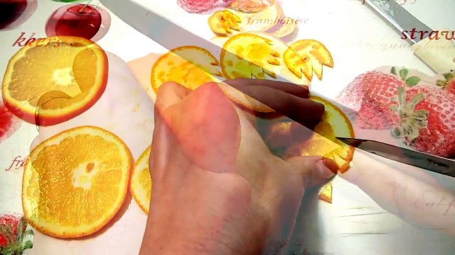 Елочка из апельсина! Christmas tree of orange ! Украшения из фруктов. Decoration of fruit