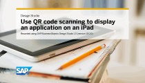 Use QR code scanning to display an application on an iPad SAP BusinessObjects Design Studio 1.0