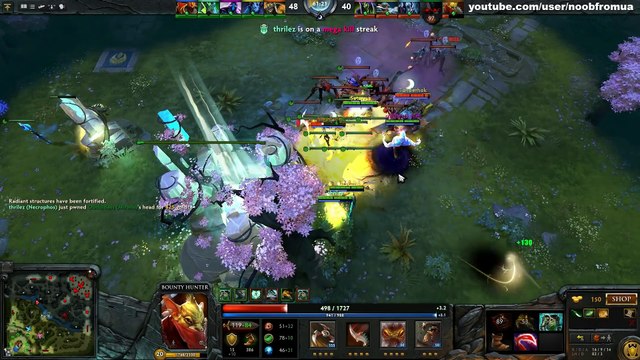7 Rapiers Megacreeps 9hp Ancient Most Epic Comeback Dota 2