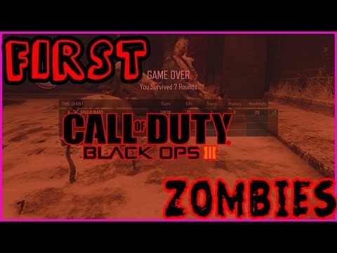 My First Call Of Duty Black Ops III Zombies The Giant Game! Black Ops 3