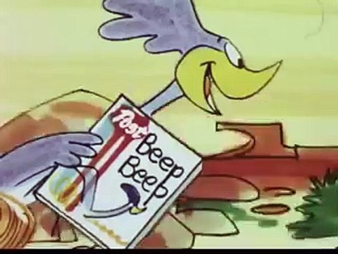 Vintage Old 1960s Animated Post Beep Beep Cereal with Wylie Coyote and Roadrunner Commercial