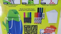 Crayola Marker Airbrush Playset | Easy DIY Make Your Own Airbrush Art!