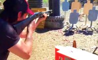 Keanu Reeves is a Monster at the Gun Range!