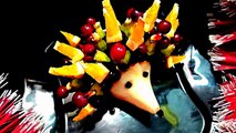 Ежик из фруктов! Hedgehog of fruit !Decoration of fruit! Украшения из фруктов!