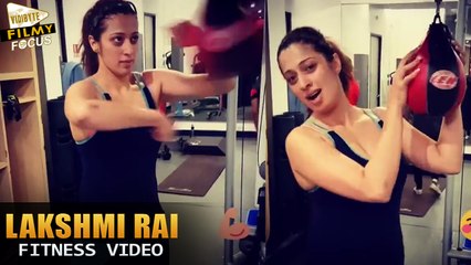 Exclusive : Actress Lakshmi Rai Workout Fitness Video - Filmy Focus