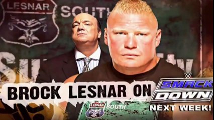 Brock Lesnar Returns to WWE Smackdown 2016