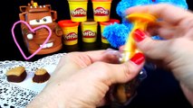 Play Doh Sweets Cafe Chocolate Poppers   Cookie Monster Eating Cookies with Disney Cars Mater