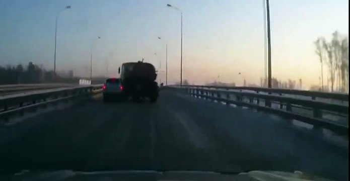 Авария маз занесло и оторвало кабину 10 февраля 2016